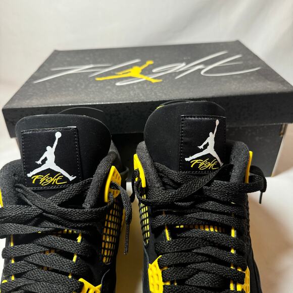 Size 11 - Nike Air Jordan 4 Retro Thunder 2023 Men\'s Shoes Ships Now